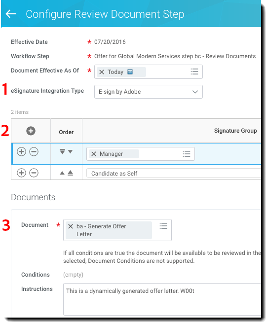 Kurzanleitung für Adobe Sign für Workday